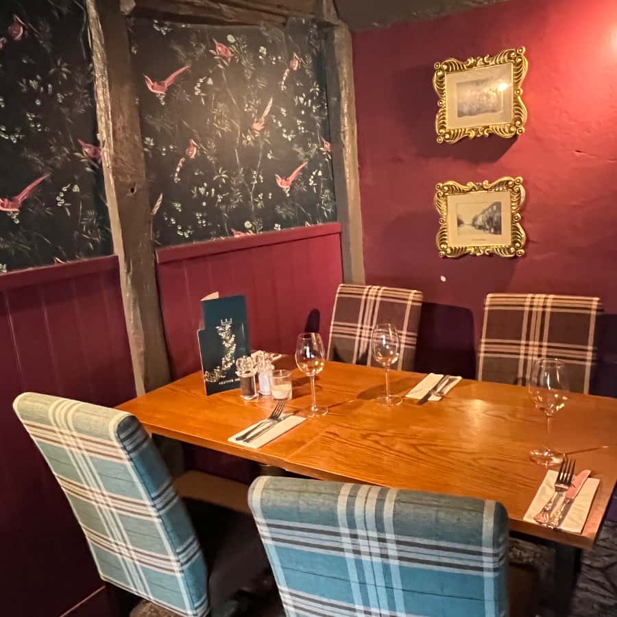 Modern pub restaurant at The Royal Oak Mersham